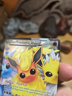 Pokemon Flareon EX Ultra Rare Holo Full Art Generations RC28/RC32 English 2016 - Image 5