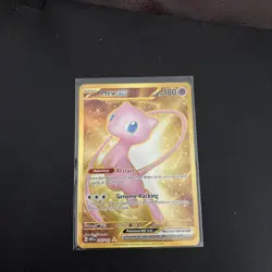 Pokemon TCG Mew ex 205/165 Scarlet & Violet 151 Gold Full Art Holo Hyper Rare NM - Image 1