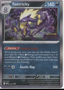Toxtricity Pokemon Phantasmal Flames Staff Promo #017 - Image 1