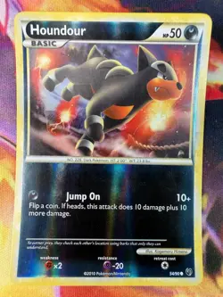 Houndour 54/90 NM Common Reverse Holo HGSS Undaunted 2010 Pokemon TCG - Image 1