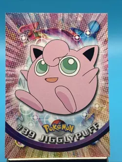 Pokemon TV Series 1 - Jigglypuff #39 Topps Pink Label Stamp 1999 NM - Image 1