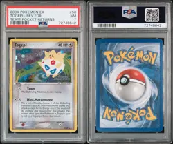 Pokemon Togepi #50 Team Rocket Returns Reverse Holo Stamped - PSA 7 - Image 3