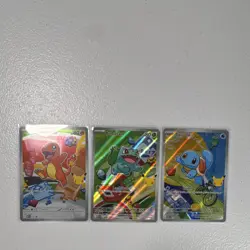 Pokemon TCG MEP Charmander Bulbasaur Squirtle Holo Lot 3x English 2026 - Image 1