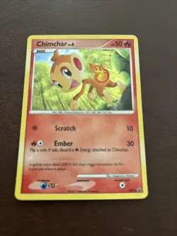 Pokemon TCG Chimchar LV.8 DP02 Black Star Promo Holo - Image 1