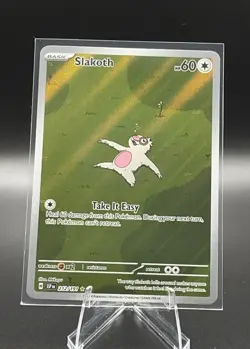 Pokemon Slakoth Sv08 Surging Sparks 212/191 Illustration Rare Holo 60 HP Basic - Image 1