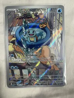 Pokemon Stellar Crown Squirtle IR 148/142 English - Image 1
