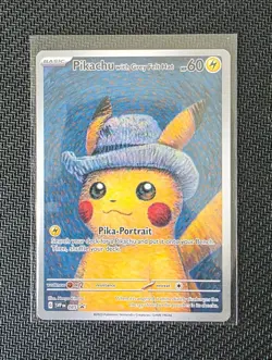 Pikachu with Grey Felt Hat - Van Gogh Promo SVP 085 Pokemon - Image 3