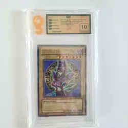 Yugioh Karte Dark Magician LOB-005 1 Edition Asian English OG 10 wie PSA BGS - Image 1