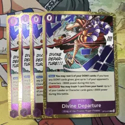 One Piece TCG Divine Departure OP13-076 Foil x4 Bandai English - Image 1