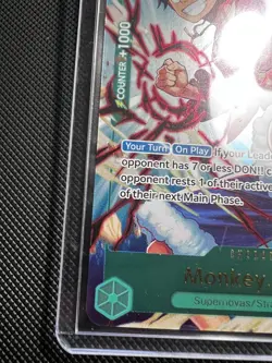 Monkey.D.Luffy Red Bull Double Don!! Winner Gold Foil One Piece TCG - Image 5