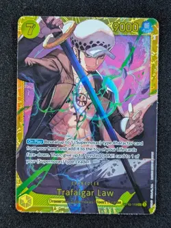 2024 One Piece TRAFALGAR LAW #OP10-119 Royal Blood Secret Rare English - Image 1