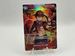 One Piece Monkey.D.Luffy ST10-006 SR Foil Promo Card Treasure Booster Set TCG - Image 1