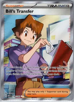 Bill's Transfer 194/165 SV: Scarlet & Violet 151 - Pokemon Card - NM - Image 1