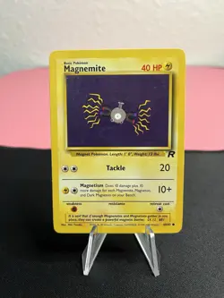 Lt. Surge's Magnemite 080/132 Pokemon Gym Heroes + Magnemite 60/82 Vintage Cards - Image 5