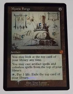 ​FOIL Mystic Forge Retro Schematic MTG BRR 99 NM Mythic Artifact - Image 1