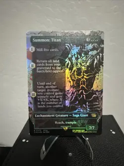 Summon: Titan (Borderless) Final Fantasy Foil - Image 1