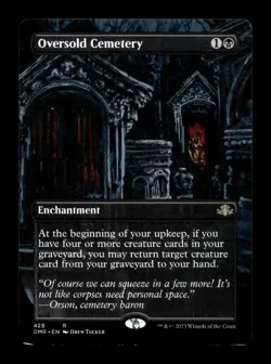 Oversold Cemetery (Borderless) 428 R Dominaria Remastered - Image 1