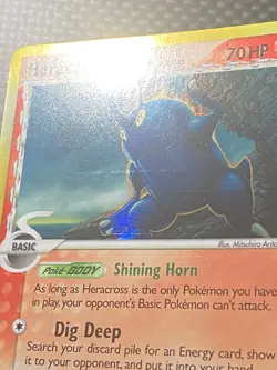 Pokemon TCG Heracross Delta Species 3/101 EX Dragon Frontiers Holo Rare 2006 - Image 5