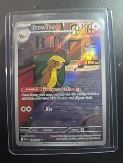 Pokemon Gumshoos 153/132 Holo Illustration Rare: Mega Evolution English Mint/NM - Image 1