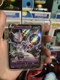 Pokemon TCG Mewtwo V 030/078 Pokemon GO Ultra Rare Full Art Holo 220 HP - Image 1
