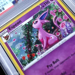 PSA 9 POKEMON 2021 SWSH ESPEON HOLO FUSION STRIKE BLACK STAR PROMO #174 - Image 2