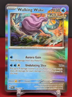 Pokemon Walking Wake #063/167 English Twilight Masquerade Holo Rare - Image 1