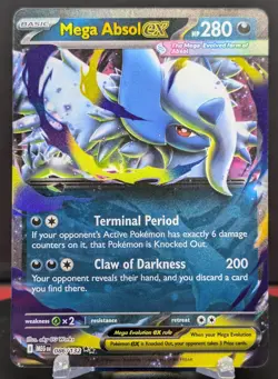 Pokemon Mega Absol ex #086/132 English Mega Evolution Double Rare - Image 1