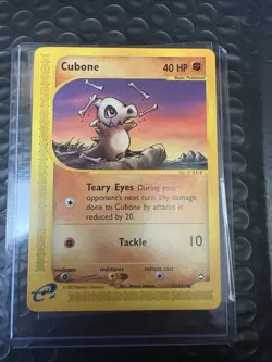 Pokemon Cubone 072/147 Aquapolis Common Regular Basic 40 HP English WOTC - Image 1