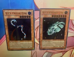 Yugioh 1st ED B.E.S. Crystal Core & Covered Core | CRV | Ultimate Rare Combo - Image 2