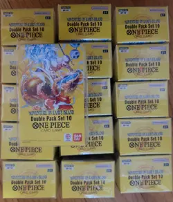 16x ONE PIECE OP-15 DOUBLE PACK SET 10 ADVENTURE ON KAMI’S ISLAND SEALED - Image 1