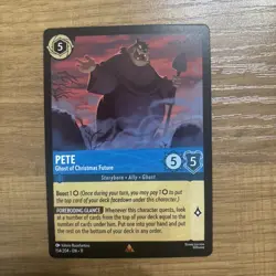 Disney Lorcana Pete Ghost Of Christmas Future 154/204 NM- Winterspell - Image 1