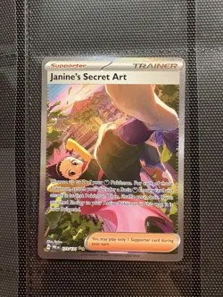 Pokemon TCG S&V Prismatic Evolutions Janine's Secret Art Card Sir 173/131 NM - Image 1