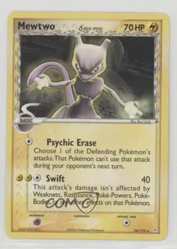 Mewtwo Pokemon EX Holon Phantoms #24 2006 - Image 1