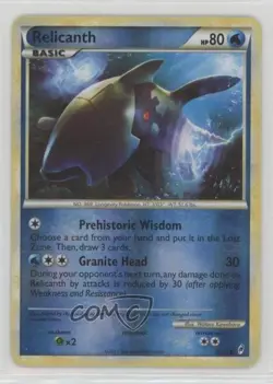 Relicanth Reverse Foil Pokemon HeartGold & SoulSilver Call of Legends #69 - Image 1