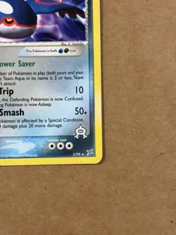 Team Aqua's Kyogre 3/95 Non-Holo Rare Team Magma vs Aqua Pokemon Card 2004 - Image 5