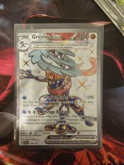 Greninja EX 198/167 Ultra Rare 2024 Pokemon Twilight Masquerade Full Art Card NM - Image 1