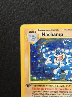 Machamp 8/102 Base Set 1st Edition Holo Rare 1999 Pokemon TCG Card Vintage WOTC - Image 3