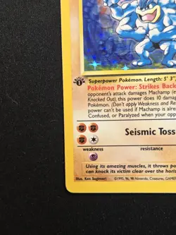 Machamp 8/102 Base Set 1st Edition Holo Rare 1999 Pokemon TCG Card Vintage WOTC - Image 5