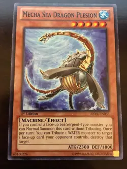 ABYR-EN033 Yugioh! MECHA SEA DRAGON PLESION 1st Ed ABYSS RISING Near Mint x1 - Image 1