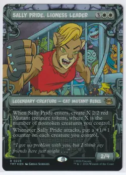 Sally Pride, Lioness Leader (Showcase) 225 Magic: The Gathering TMT R Foil NM - Image 1