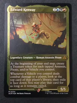 MTG Universes Beyond: Assassin's Creed #234 Edward Kenway Foil Etched NM - Image 1