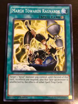 March Toward Ragnarok LC5D-EN194 YuGiOh! Legendary Collection 5Ds 1st Ed NM x1 - Image 1