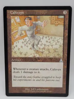 MTG Caltrops Vintage Artifact Magic The Gathering Old Border LP - Image 1