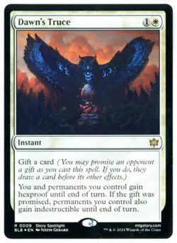 MtG BLB Dawn's Truce #9 FOIL - Image 1