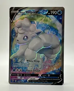 Alolan Vulpix V 173/195 Full Art Sword & Shield - Silver Tempest Pokemon TCG NM - Image 1