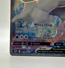 Alolan Vulpix V 173/195 Full Art Sword & Shield - Silver Tempest Pokemon TCG NM - Image 5