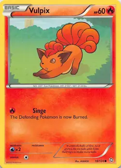 VULPIX 18/124 C DRAGONS EXALTED POKEMON HP - Image 1