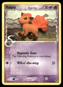 2006 Pokemon Vulpix Common Dragon Frontiers 70/101 DMG - Image 1