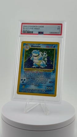 2000 POKEMON GAME BASE II #2 BLASTOISE-HOLO BASE II PSA PR 1 - Image 2