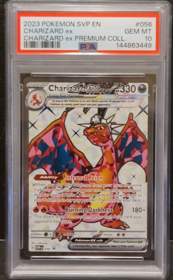 2023 POKEMON SVP EN-SV BLACK STAR PROMO #056 CHARIZARD EX PSA 10 - Image 1
